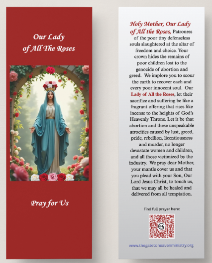 Our Lady of All the Roses Bookmark